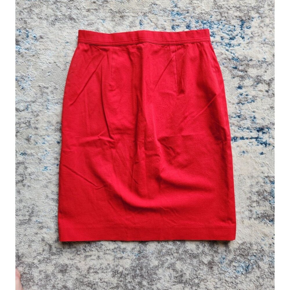 Ralph Lauren Women's Size 4 Red Pencil Skirt - Picture 3 of 5